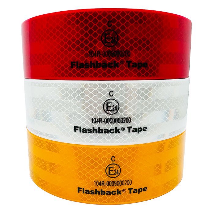 Premium ECE104 Reflective Conspicuity Tape for Vehicle Safety Compliance | Flashback® Tape