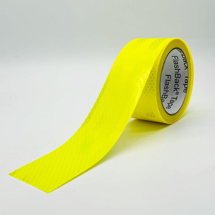 High Visibility Yellow Prismatic Reflective Tape